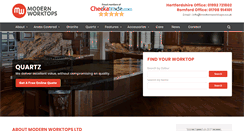 Desktop Screenshot of modernworktops.co.uk